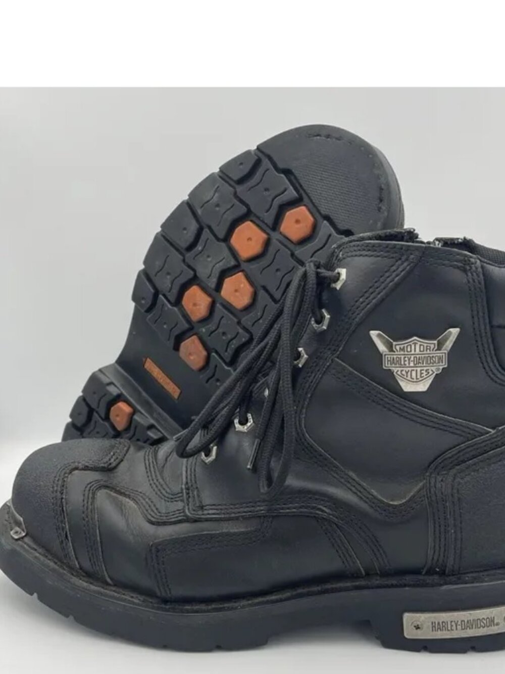 Harley-Davidson Men's 10 Stealth Motorcycle Boots Lace Black Riding D91642